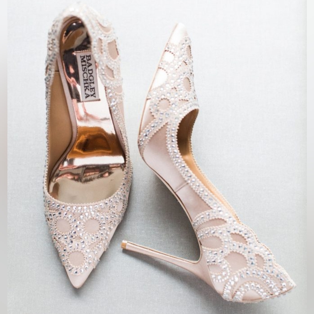Badgley Mischka Rouge Embellished Evening Shoe